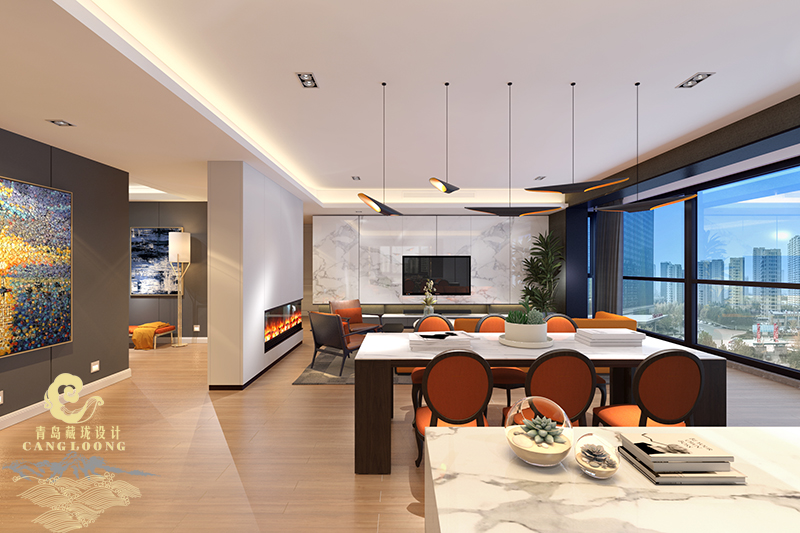 青岛北欧风设计装修效果图-风华苑