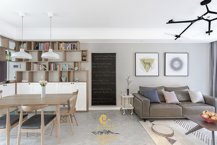 青岛北欧风格装修设计实景照片-叶公馆