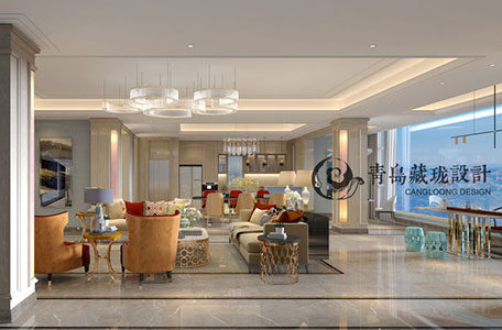 青岛轻奢简欧别墅设计-森林湖