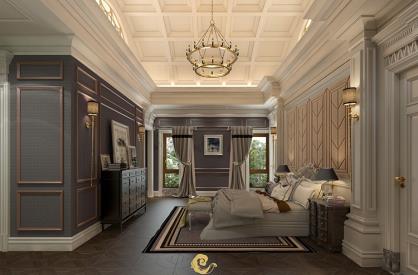 青岛轻奢别墅设计_绿城玫瑰园