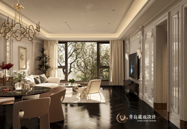 青岛松山居|法式复古风格装修设计